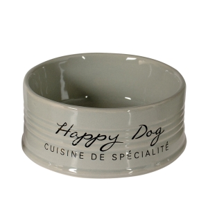 Duvoplus-Futternapf-Stone-Happy-Dog---grau