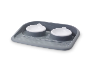 Savic-Futterstation-Butler-grau---2x-300ml
