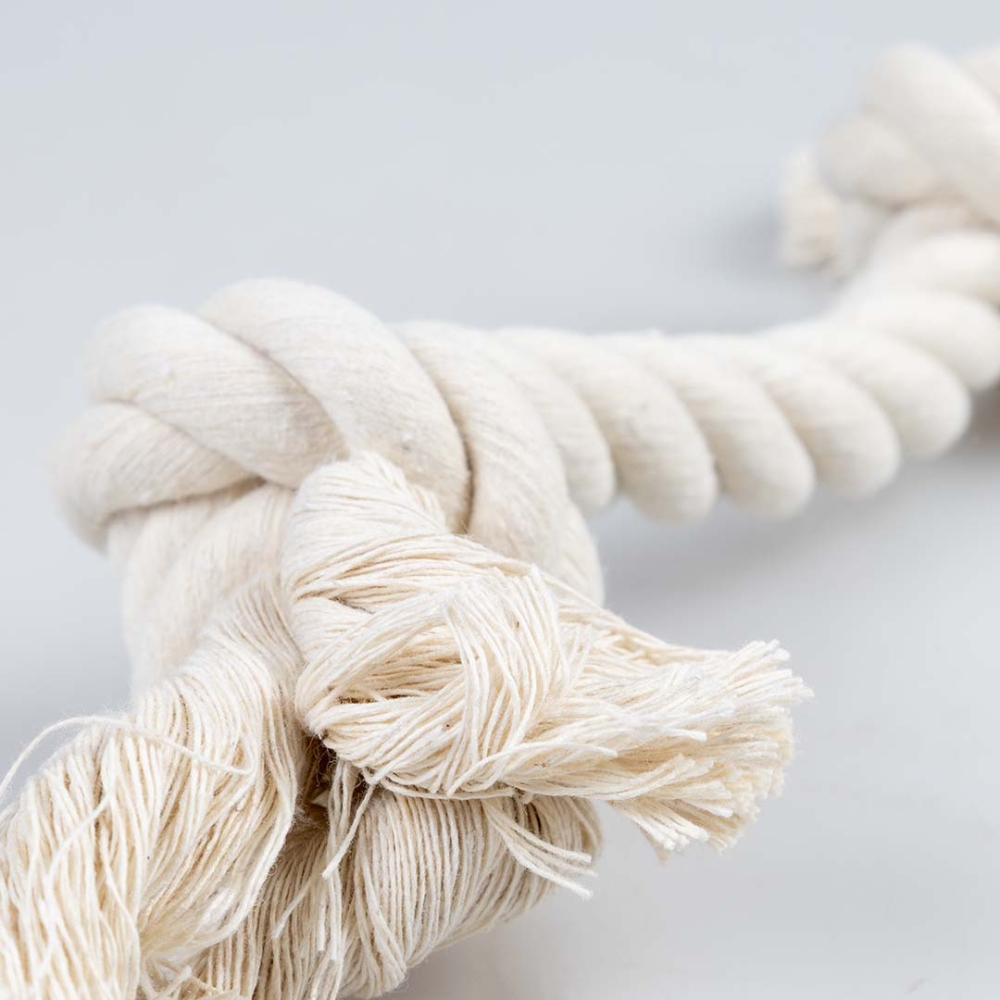 Bild 1 von Duvoplus ECO Baumwoll-Tau mit 2 Knoten - weiß  / (Variante) 35cm / 261g