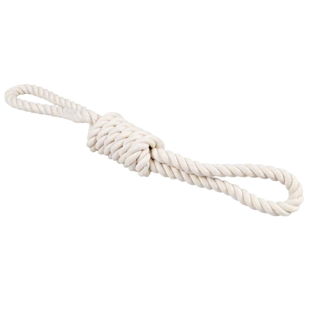 Bild 1 von Duvoplus ECO Baumwoll-Tau mit 2 Schlaufen - weiß  / (Variante) 45cm / 328g