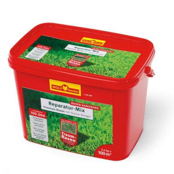 Bild 1 von Wolf L 100 SM Premium-Rasen plus Aufbau-Dünger 100qm Eimer 3,2kg
