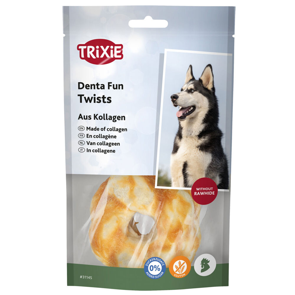 Bild 1 von Trixie Denta Fun Twists aus Kollagen - 2 St./85 g