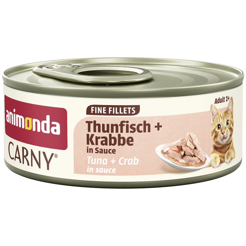 Bild 1 von Animonda Cat Carny Fine Fillets Adult Thunfisch & Krabbe in Sauce 60g