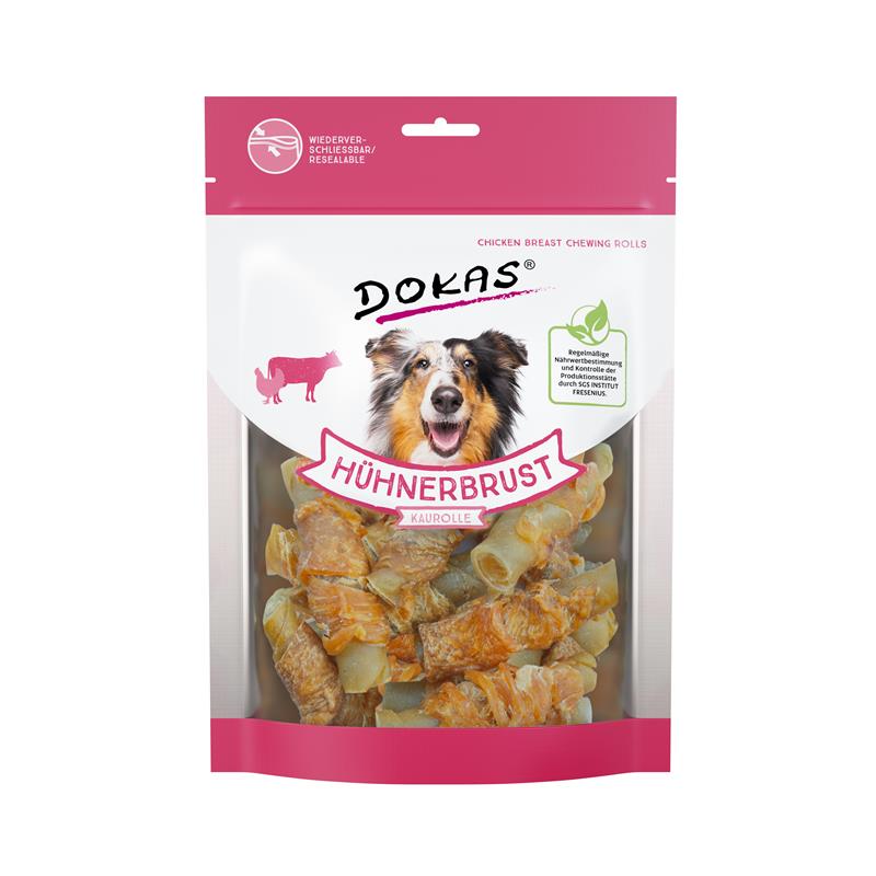 Bild 1 von Dokas Dog Hühnerbrust Kaurolle 250 g