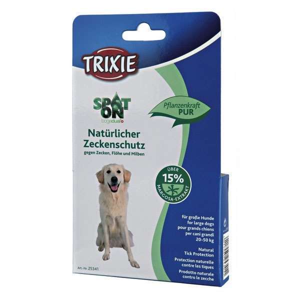 Bild 1 von Trixie Spot-On Natürliches Zeckenmittel f. große Hunde - MHD 8/2017