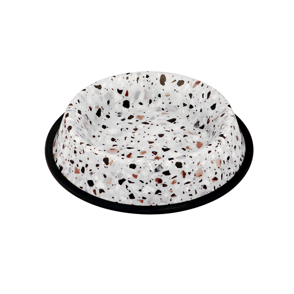 Bild 1 von Duvoplus Edelstahlnapf Deco fix terrazzo look  / (Variante) 2100ml / 32,3x32,3x6,1cm
