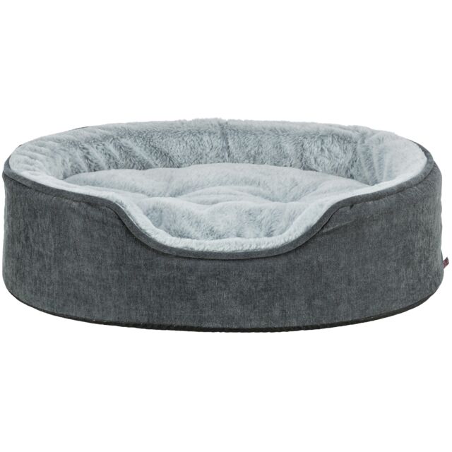 Bild 1 von Trixie Vital Bett Lino Soft, oval - grau/hellgrau  / (Variante) 110 × 92 cm