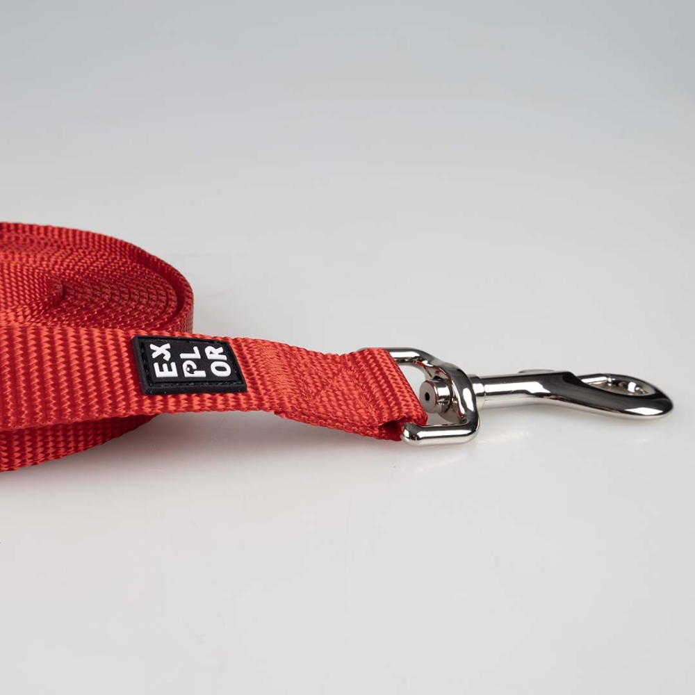 Bild 1 von Duvoplus EXPLOR Trackingleine Classic flach - rot  / (Variante) 15m/20mm