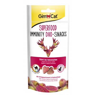 Bild 1 von GimCat Superfood Immunity Duo-Snacks mit Wildgeschmack und Kaktusfeige, 40 g