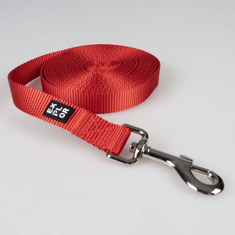 Bild 1 von Duvoplus EXPLOR Trackingleine Classic flach - rot  / (Variante) 15m/20mm