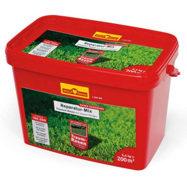 Bild 1 von Wolf L 200 SM Premium-Rasen plus Aufbau-Dünger 200qm Eimer 6,4kg