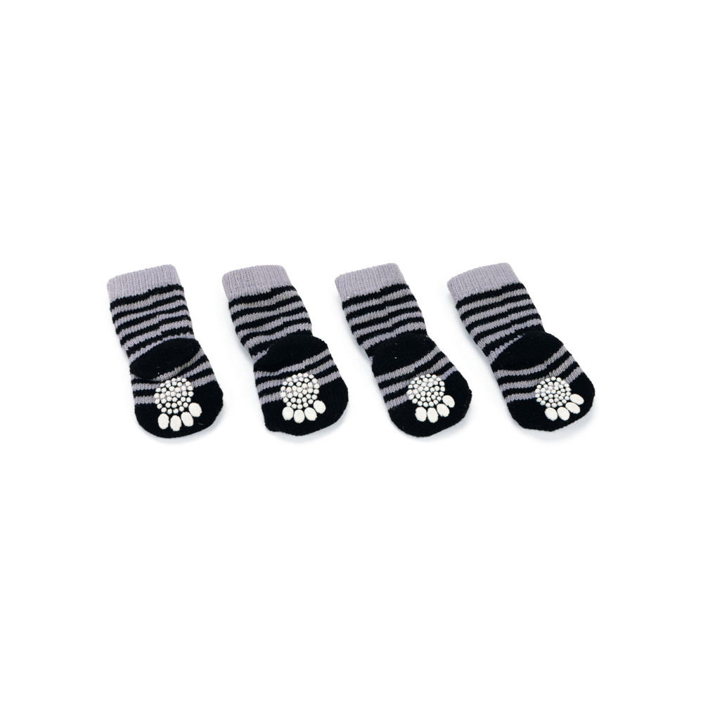 Bild 1 von Karlie Doggy Socks Hundesocken 4er Set - Schwarz/Grau  / (Variante) XS