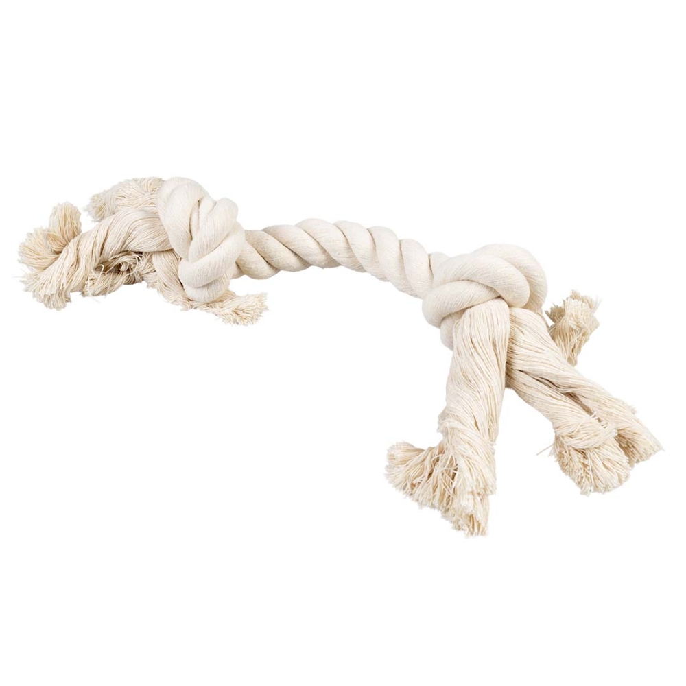 Bild 1 von Duvoplus ECO Baumwoll-Tau mit 2 Knoten - weiß  / (Variante) 35cm / 261g