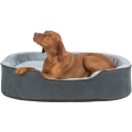Bild 6 von Trixie Vital Bett Lino Soft, oval - grau/hellgrau  / (Variante) 83 × 67 cm