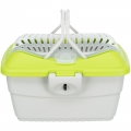Bild 3 von Trixie Kleintier-Transportbox Mini-Capri - dunkelgrau/hellblau