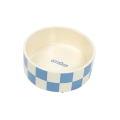 Bild 1 von Coockoo Futternapf Checkmate! - blau/weiß  / (Variante) 750ml-16x16x6cm