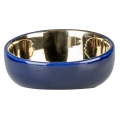 Bild 5 von Duvoplus Futternapf Stone Obliq - blau/gold  / (Variante) 150ml 13x13,5x7cm