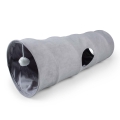 Bild 1 von Duvoplus Spieltunnel Purrly - hellgrau  / (Variante) 80x25x25cm
