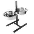 Bild 1 von Duvoplus höhenverstellbarer Doppelnapf-Ständer  / (Variante) 2x 4730ml / 61x29x52,5cm