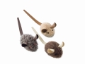 Bild 1 von Nobby Katzenspielzeug Plüschmaus mit Lederschwanz 3er Pack