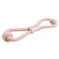 Bild 1 von Duvoplus Seil 8-Zugring mit Knoten & Gummi - Rosa
