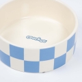 Bild 2 von Coockoo Futternapf Checkmate! - blau/weiß  / (Variante) 750ml-16x16x6cm